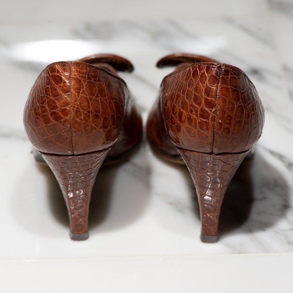 Vintage Stuart Weitzman for Joseph Leather Heels - Picture 6 of 7